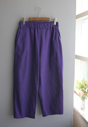 여름)얇은아방일자-pants(퍼플)