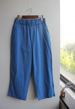 얇은아방일자-pants(블루)