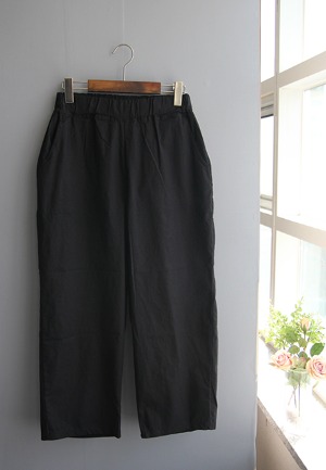얇은아방일자-pants(블랙)