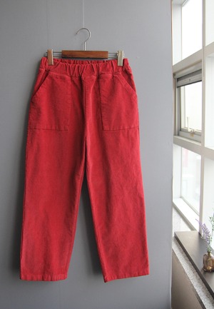 기모골덴-pants(다홍)