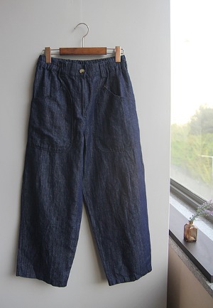 여름)린넨인디고포켓-jeans